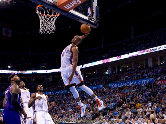 Westbrook, forever dunking 